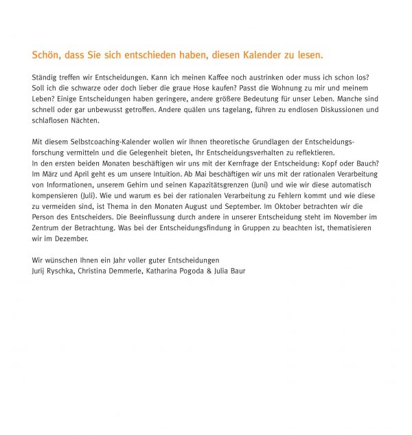 Kalender "Ich habe entschieden" – Bild 3
