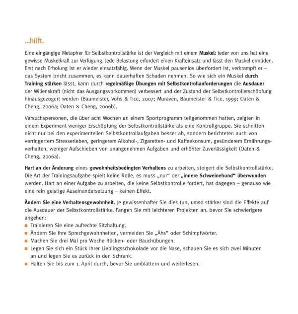Kalender "Selbstkontrolle" – Bild 7