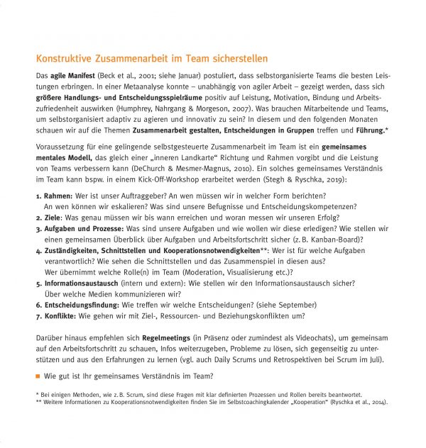 Kalender "Scho(e)n agil?" – Bild 9
