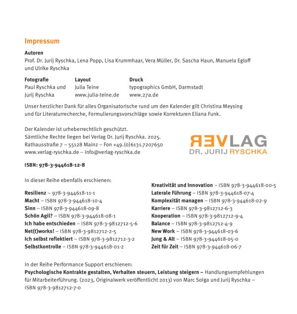 Kalender "Change" – Bild 2