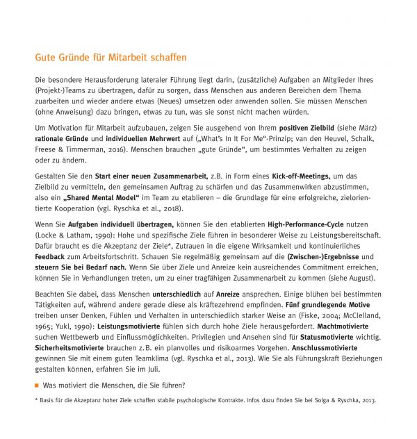 Kalender "Laterale Führung - Erfolgreich seitlich führen" – Bild 7